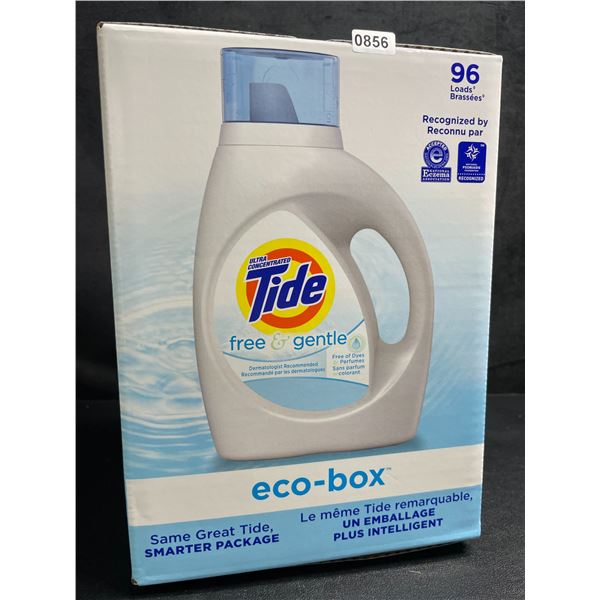 Tide Ultra Concentrated Free & Gentle Eco-Box Liquid Laundry Detergent - 3.1L/96 Loads - New
