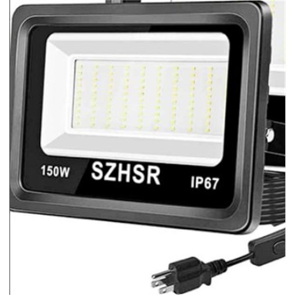 150W LED Flood Light - Standard Plug-In Design - New in Box!