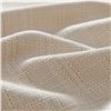 Image 6 : Linen Textured Casual Wave Curtains for Living Room (2 Panels) 84" Length - Beige/Ivory - New