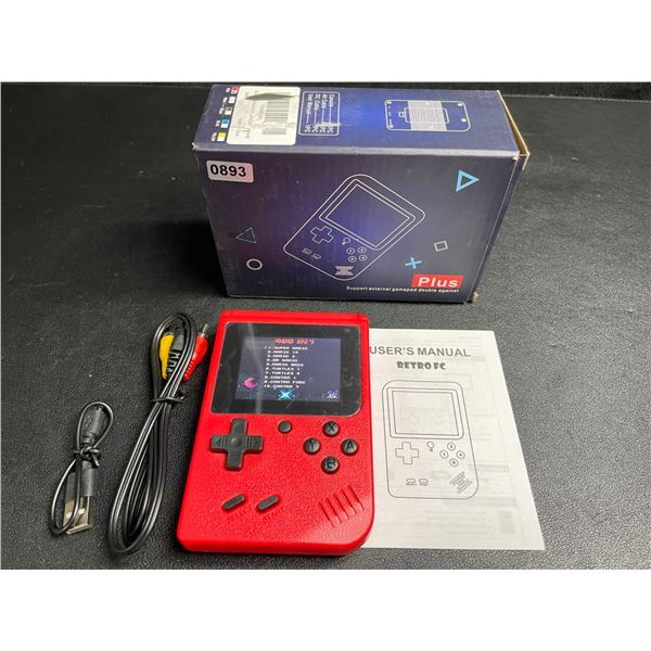 1 Handheld 400-in-1 Retro Game Console (Red) Pre-Loaded with Classic/Retro Games - New
