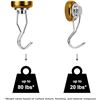 Image 5 : 8PC Heavy-Duty Ant Mag Swivel Hooks (2 Boxes/4PCS Each) Strong Magnetic Hooks - New