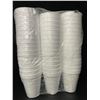 Image 3 : 100-Pack of White Foam Disposable Cups (12oz) Insulates Hot & Cold Beverages - New