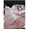 Image 5 : 1 Avidlove Women's Sexy Christmas Lingerie Set (Size M) Babydoll Pink Dress with Fingerless Gloves