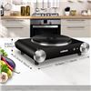 Image 7 : Cusimax Electric Hot Plate/Cooking Plate (CMHP-B101) 7 Temp Settings, 1500W Portable Burner - New!