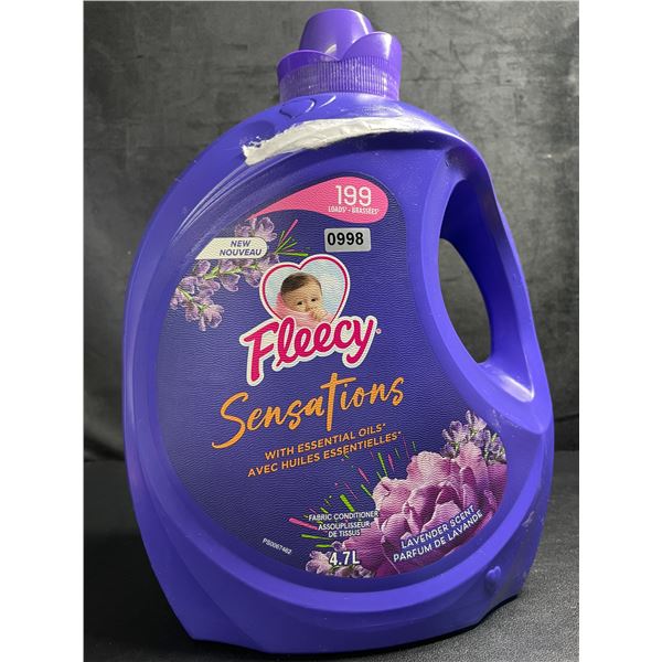 Fleecy Sensations Liquid Fabric Softener (199 Loads) 4.7L Jug - Lavender Scent - New