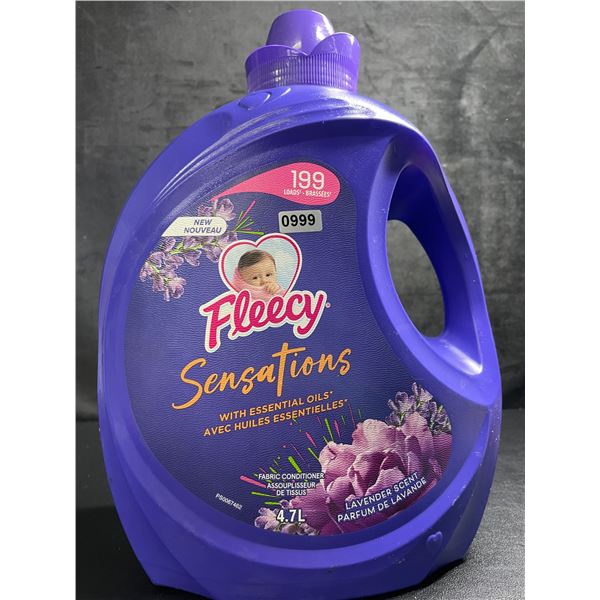Fleecy Sensations Liquid Fabric Softener (199 Loads) 4.7L Jug - Lavender Scent - New