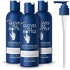 Image 1 : 3-Pack of Gloves in a Bottle Shielding Lotion (8oz) For Dry/Itchy Skin; Grease-Less & Scent-Free New