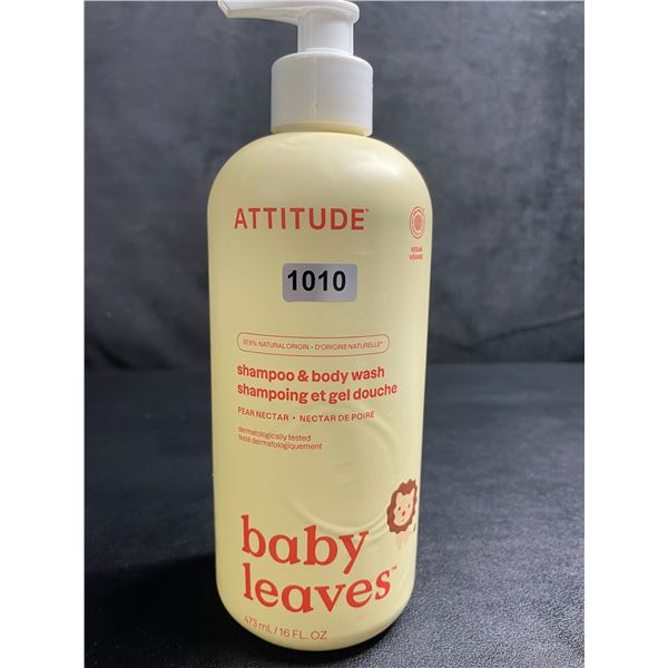 Attitude Baby Leaves Shampoo & Body Wash (473ml Bottle) Pear Nectar - New