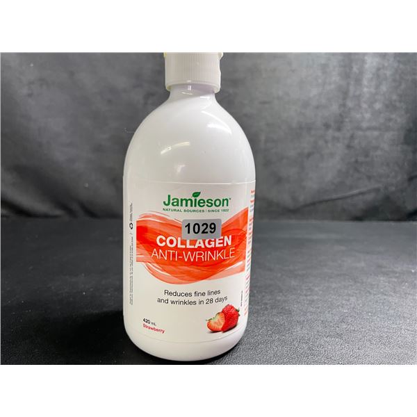 1 Bottle of Jamieson Collagen Anti-Wrinkle (420ml) Liquid Strawberry Flavor - New