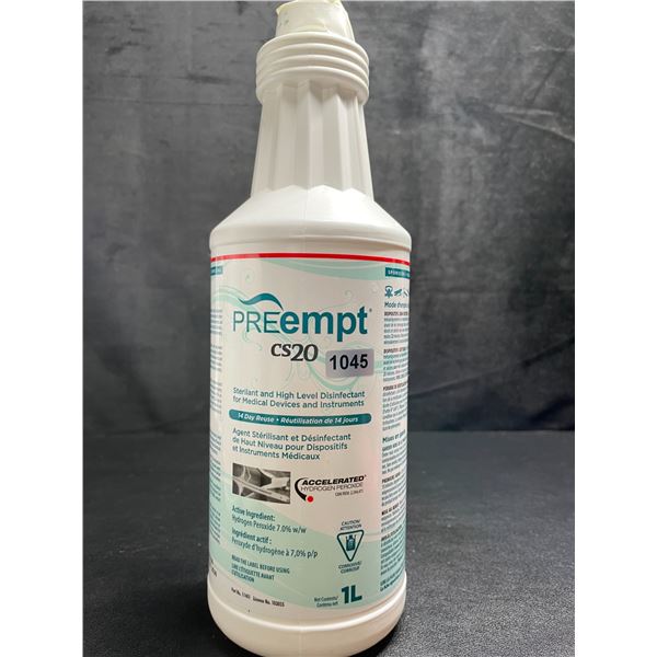 1 Bottle of Preempt CS20 Sterilant and High Level Disinfectant (1L) - New