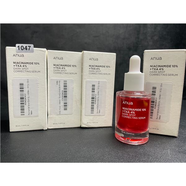 Lot of 4 ANUA Niacinamide 10% Dark Spot Correcting Serums (30ml) - New