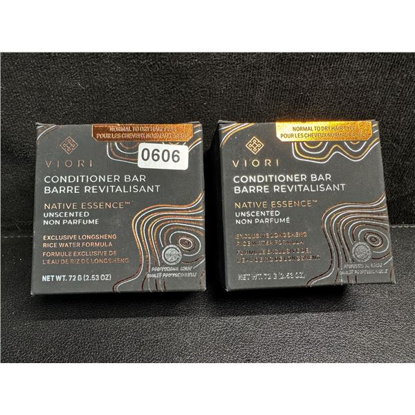 2 Premium Viori Natural Conditioner Bars Made with Rice Water Protein - Non Scented - New
