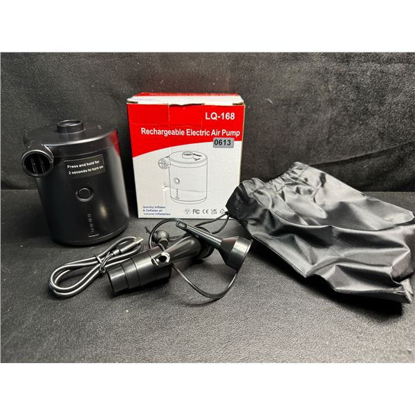 Portable USB-C Rechargeable Electric Air Pump - Cordless Quick Inflator/Deflator Pump - Brand New!