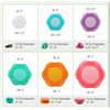 Image 3 : 1 6-Pack of Colourful Silicone Stretch Food Storage Lids - 6 Various Sizes - New