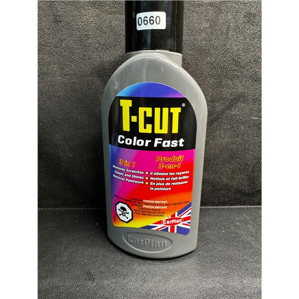 T-CUT Color Fast 3 IN 1 Polish - Removes Scratches/Polishes Paint/Restores Clarity - New