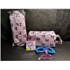 Image 1 : 2 Kuromi 6PC Kawaii Cosmetic Bag Sets with Accessories - Brand New!