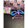 Image 2 : 2 Kuromi 6PC Kawaii Cosmetic Bag Sets with Accessories - Brand New!