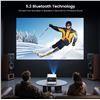Image 8 : Happrun KC7 Full HD 4K Smart Projector with Wifi & Bluetooth/Built-In Apps, Dolby Audio - BRAND NEW!