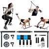 Image 1 : 1 Pilates Bar Kit with Resistance Bands - Strength Training Device - Adjustable Length & Resistance