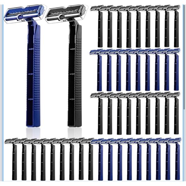 1 Pack of 30 Double Blade Disposable Shaving and Grooming Razors - New