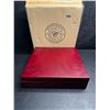 Image 1 : 1 Cherry Finish Spanish Cedar Humidor Box with Magnetic Seal & Humidifier Gel - New
