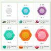 Image 3 : 1 6-Pack of Colourful Silicone Stretch Food Storage Lids - 6 Various Sizes - New