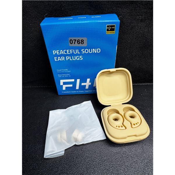 FHG Premium Soft Touch Silicone Ear Plugs with Case for Noise Reduction up to 28DB - New
