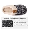 Image 4 : 1 Pair of Ultraideas Women's Cozy Memory Foam Slippers (Fleece-Lined) Rubber Sole - Size XL - New