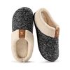 Image 1 : 1 Pair of Ultraideas Women's Cozy Memory Foam Slippers (Fleece-Lined) Rubber Sole - Size XL - New