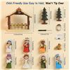 Image 2 : 13PC Nativity Set/Christmas Story Set with LED Light - Tabletop Nativity Figurine Set - New Sealed