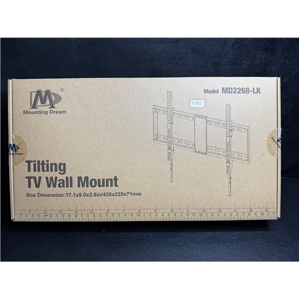 Mounting Dream MD2268-LK Tilting TV Wall Mount Fits 37"-75" TVs - New
