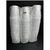 Image 1 : 100-Pack of White Foam Disposable Cups (12oz) Insulates Hot & Cold Beverages - New