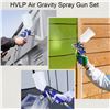 Image 2 : HVLP Air Gravity Paint Spray Gun Set - 1.0mm 125ml/1.4mm600ml Guns with Accessories - New