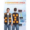 Image 2 : Suconbe Mens Classic Black Heated Vest Size XL with 5 Second Fast Heat - New