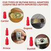Image 3 : 5 8-Packs of Butane Refill Adapters for Various Gas Devices - New