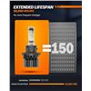 Image 5 : Sealight 2-Pack LED Super-Bright Headlights (H13/9008) 6000K LED Bulbs - New Sealed