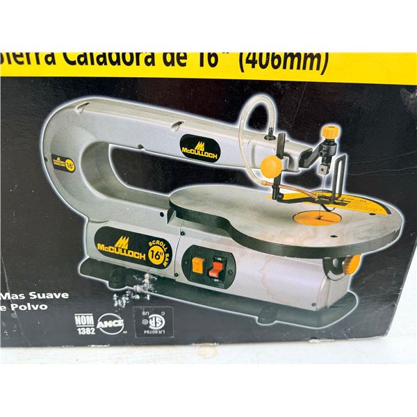 MCCULLOCH 16-IN SCROLL SAW - NEW, IN BOX