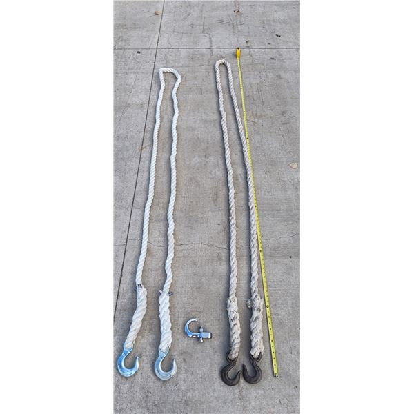 TOW ROPES, 16-FT EACH, LOT OF 2