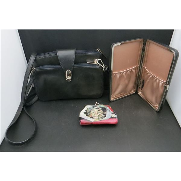 Black Purse. Bobbi Brown Makeup Brush Holder & Change Purse