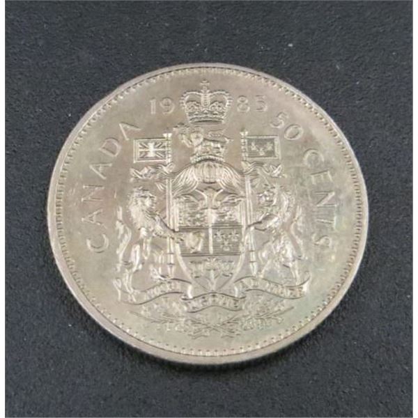 1985 Canadian 50 Cent Coin
