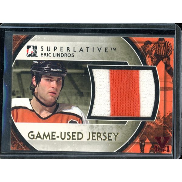 2012-13 ITG Superlative Jerseys Gold #GUJ12 Eric Lindros Vault One of One 1/1 BV $85