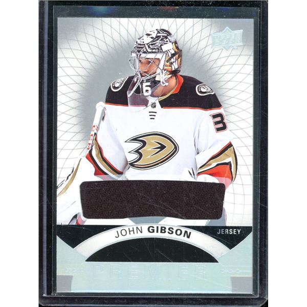 2017-18 Upper Deck Premier Jerseys #20 John Gibson