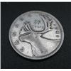 Image 1 : 1941 Canadian Silver 25 Cent Coin