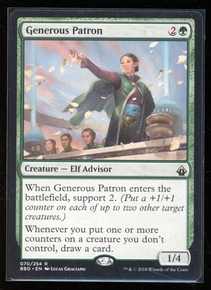 Magic the Gathering Generous Patron Battlebond