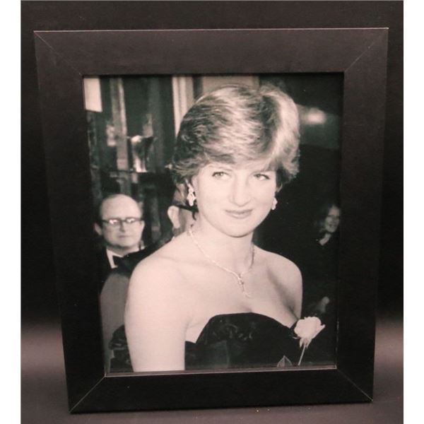 Princess Diana Black & White Framed 8x10 Photo