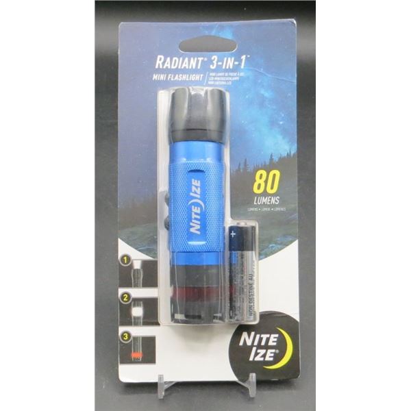 New Niteize Radiant 3 in 1 80 Lumens Flashlight