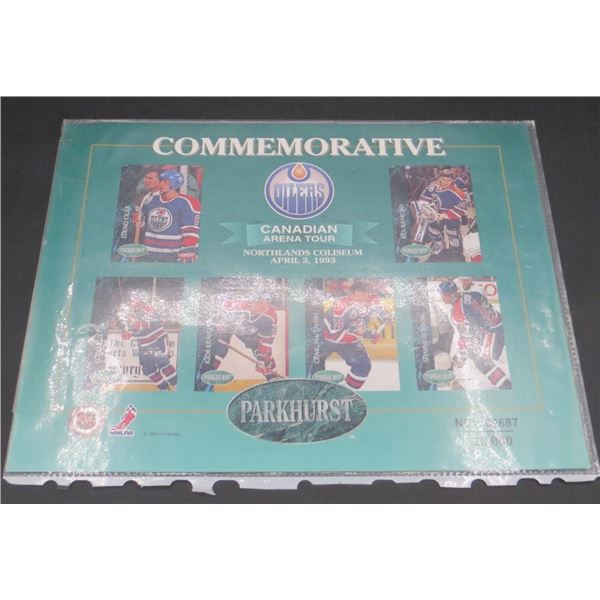Edmonton Oilers Commemorative 8x10 card 09687/22,000