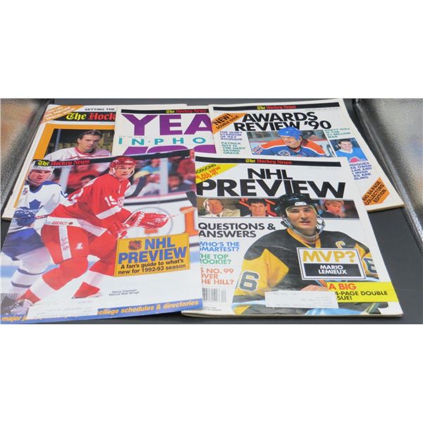 Collection Of Various Collector Hockey News Magazines