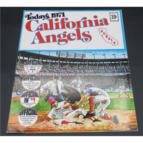 Vintage 1971 Dell California Angels Stamps Album