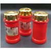 Image 1 : 3 Bolsius Memorial Grave Light Candles